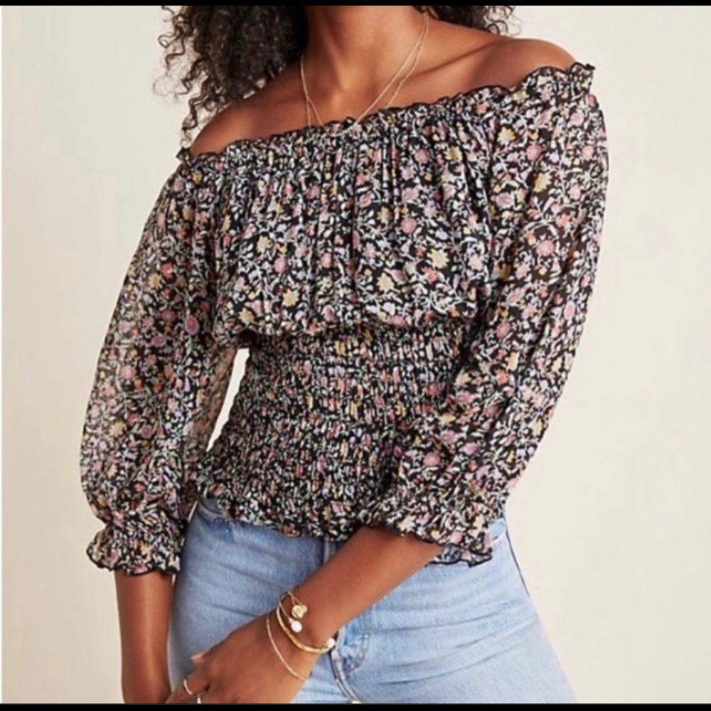 Anthropologie Lucia Off Shoulder Top